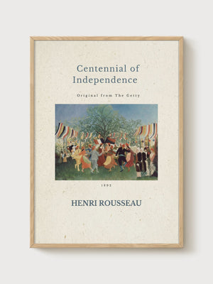 Henri Rousseau Print poster in oak frame
