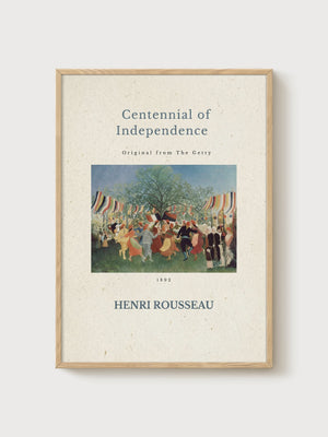 Henri Rousseau Print poster in oak frame