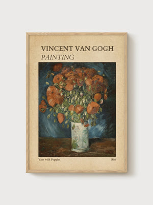 Vincent van Gogh Print poster in oak frame