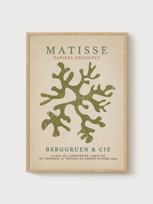 Henri Matisse Print poster in oak frame