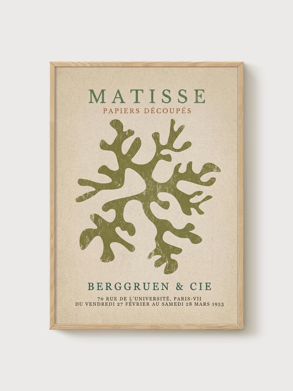 Henri Matisse Print poster in oak frame
