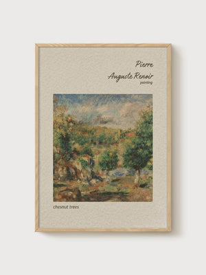Pierre-Auguste Renoir Print poster in oak frame