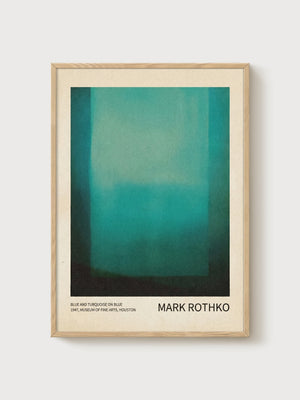Mark Rothko Print poster in oak frame