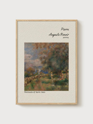 Pierre-Auguste Renoir Print poster in oak frame