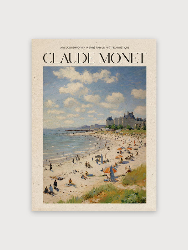 Monet Beach Scene - Digital Download