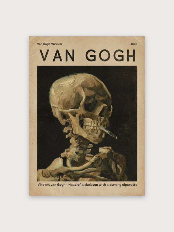 Van Gogh Skull Print - Digital Download