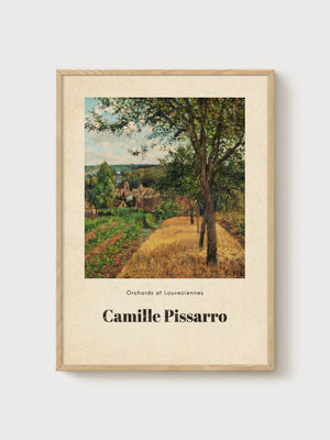Camille Pissarro Print poster in oak frame