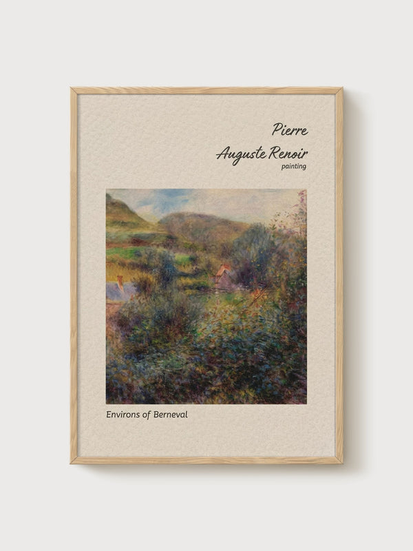 Pierre-Auguste Renoir Print poster in oak frame