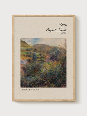 Pierre-Auguste Renoir Print poster in oak frame