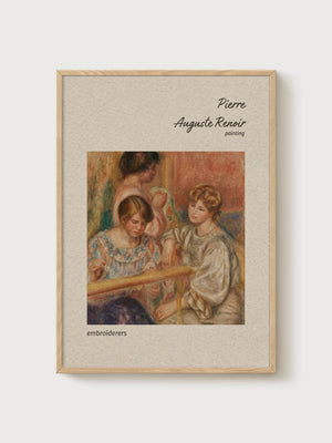 Pierre-Auguste Renoir Print poster in oak frame