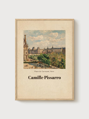 Camille Pissarro Print poster in oak frame