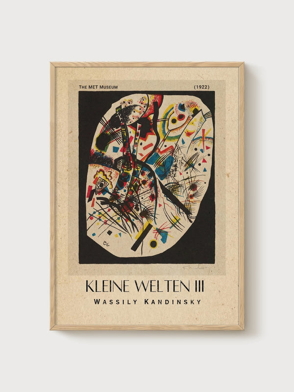 Wassily Kandinsky Print poster in oak frame