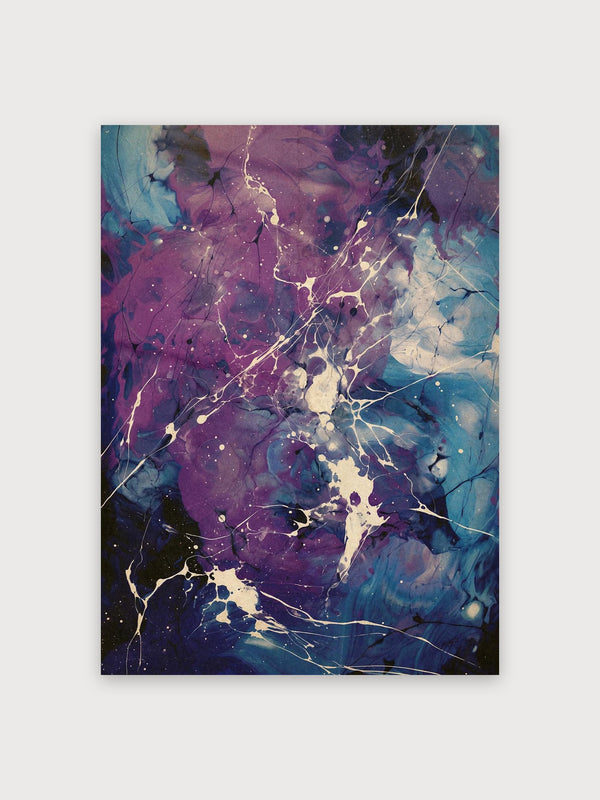 Purple Teal Abstract - Digital Download