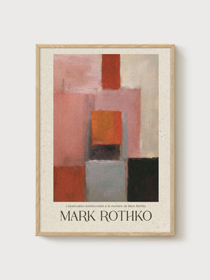 Mark Rothko Print poster in oak frame
