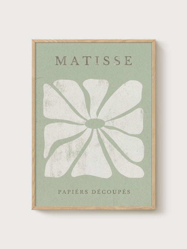 Henri Matisse Print poster in oak frame