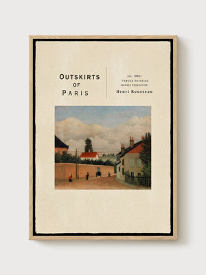 Henri Rousseau Print poster in oak frame