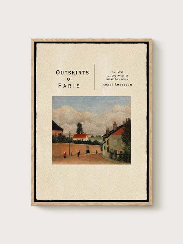 Henri Rousseau Print poster in oak frame