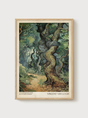 Vincent van Gogh Print poster in oak frame