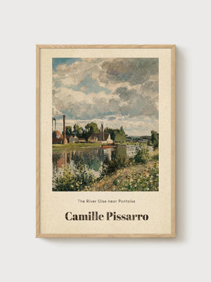Camille Pissarro Print poster in oak frame