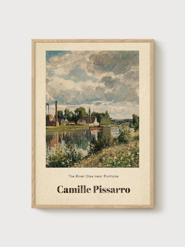 Camille Pissarro Print poster in oak frame