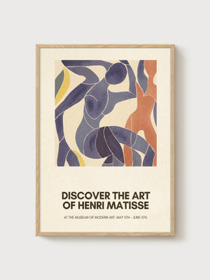Henri Matisse Print poster in oak frame