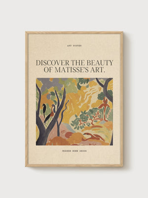 Henri Matisse Print poster in oak frame
