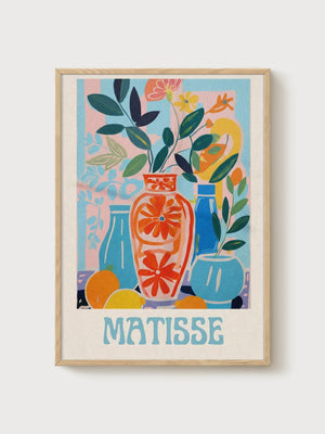 Henri Matisse Print poster in oak frame