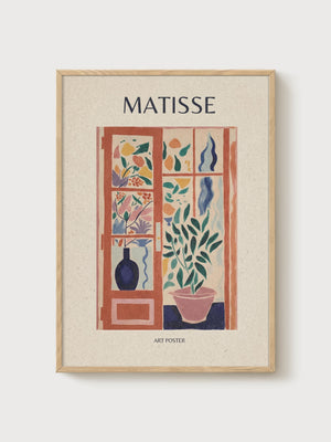 Henri Matisse Print poster in oak frame