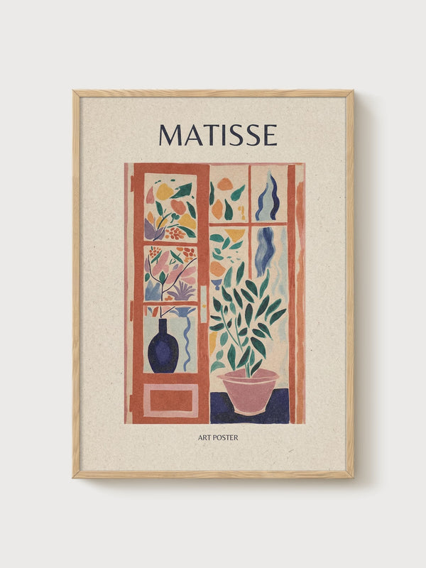 Henri Matisse Print poster in oak frame