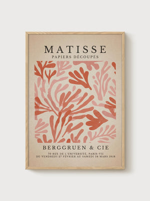 Henri Matisse Print poster in oak frame