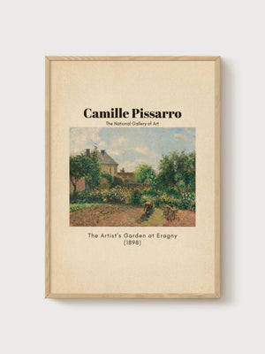 Camille Pissarro Print poster in oak frame