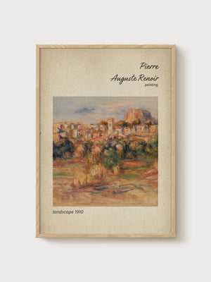 Pierre-Auguste Renoir Print poster in oak frame