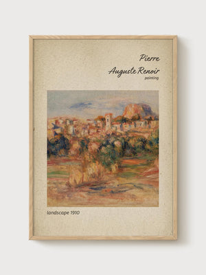 Pierre-Auguste Renoir Print poster in oak frame