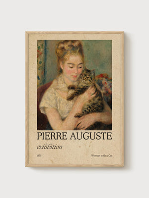 Pierre-Auguste Renoir Print poster in oak frame