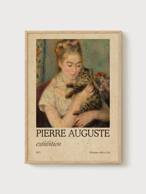 Pierre-Auguste Renoir Print poster in oak frame