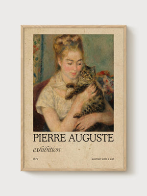 Pierre-Auguste Renoir Print poster in oak frame