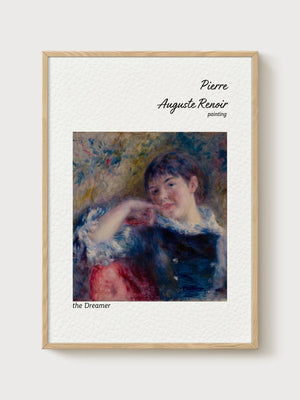 Pierre-Auguste Renoir Print poster in oak frame