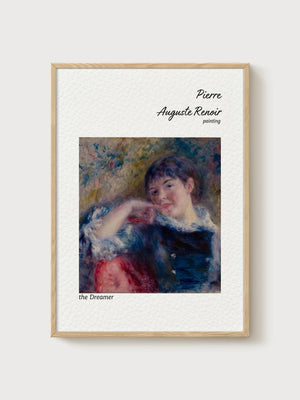 Pierre-Auguste Renoir Print poster in oak frame