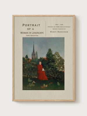 Henri Rousseau Print poster in oak frame