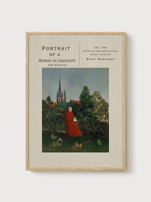 Henri Rousseau Print poster in oak frame