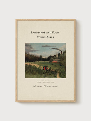 Henri Rousseau Print poster in oak frame