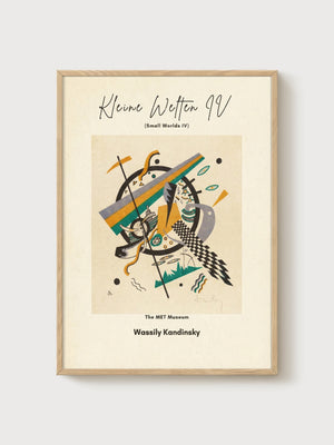 Wassily Kandinsky Print poster in oak frame