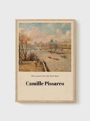 Camille Pissarro Print poster in oak frame