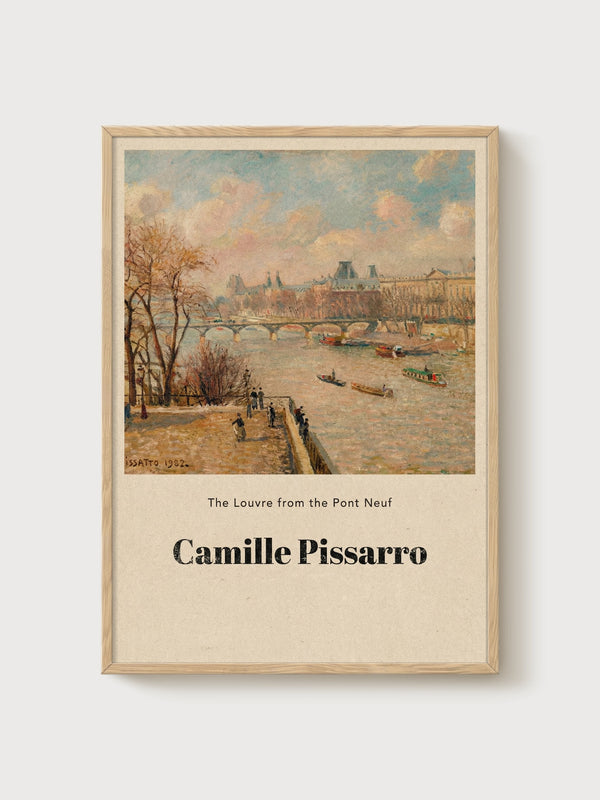 Camille Pissarro Print poster in oak frame