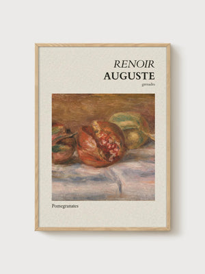 Pierre-Auguste Renoir Print poster in oak frame