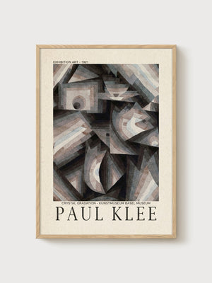 Paul Klee Print poster in oak frame