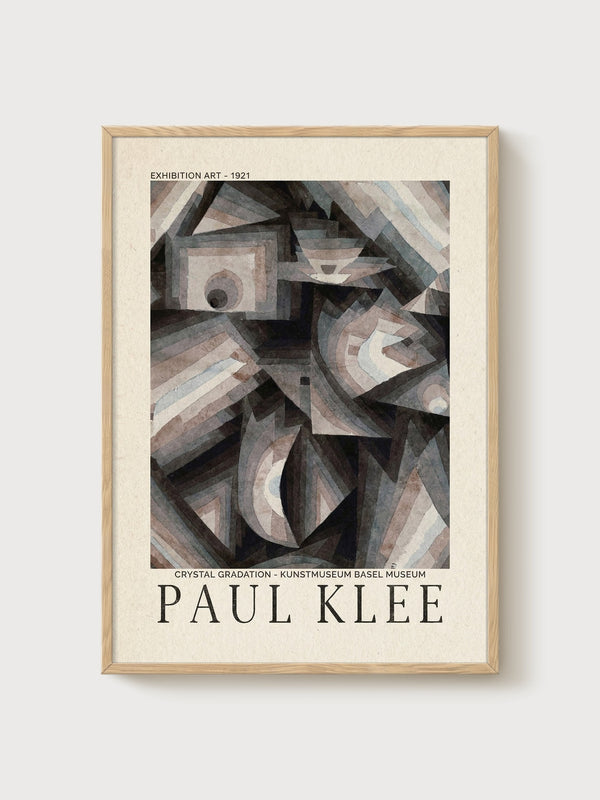 Paul Klee Print poster in oak frame