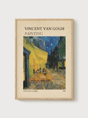 Vincent van Gogh Print poster in oak frame