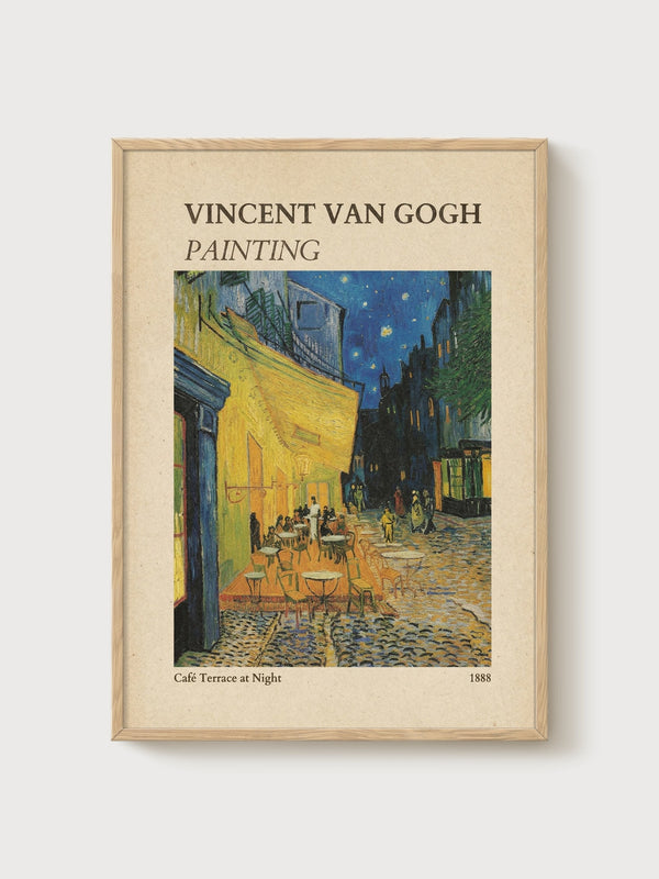 Vincent van Gogh Print poster in oak frame