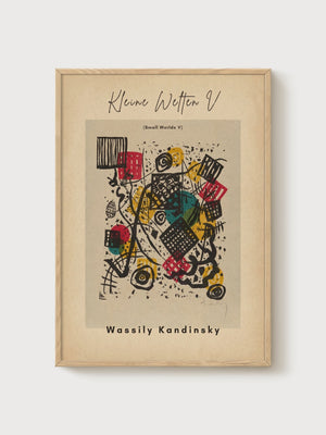 Wassily Kandinsky Print poster in oak frame